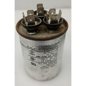 GE 45/35 µF 370V Dual Run Capacitor CBB65A Tested OEM